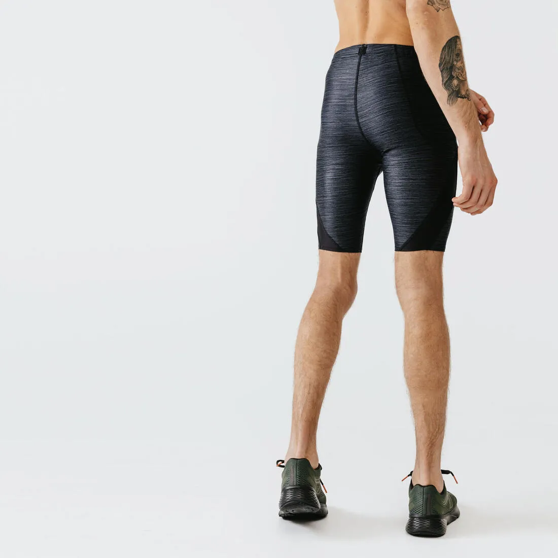 Men's Running Breathable Tight Shorts Dry  - abyss grey