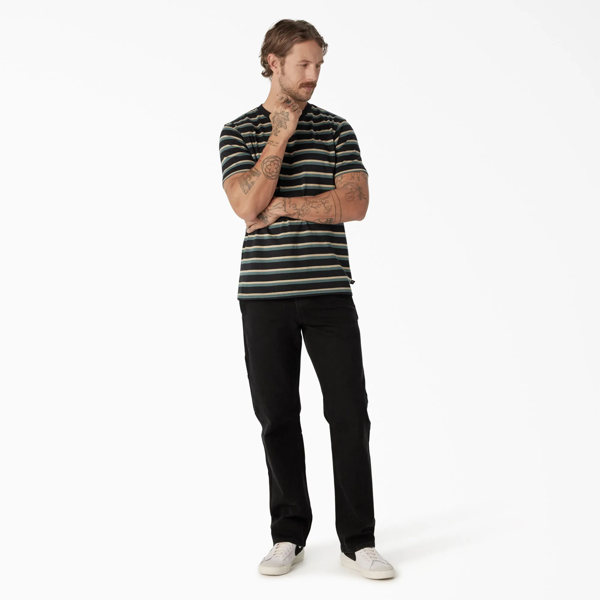 Men's Skateboarding Denim Utility Pant - Black Denim