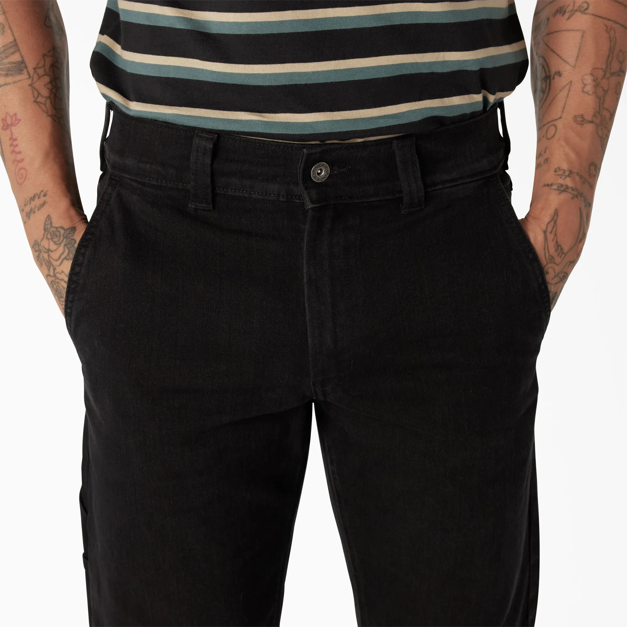 Men's Skateboarding Denim Utility Pant - Black Denim