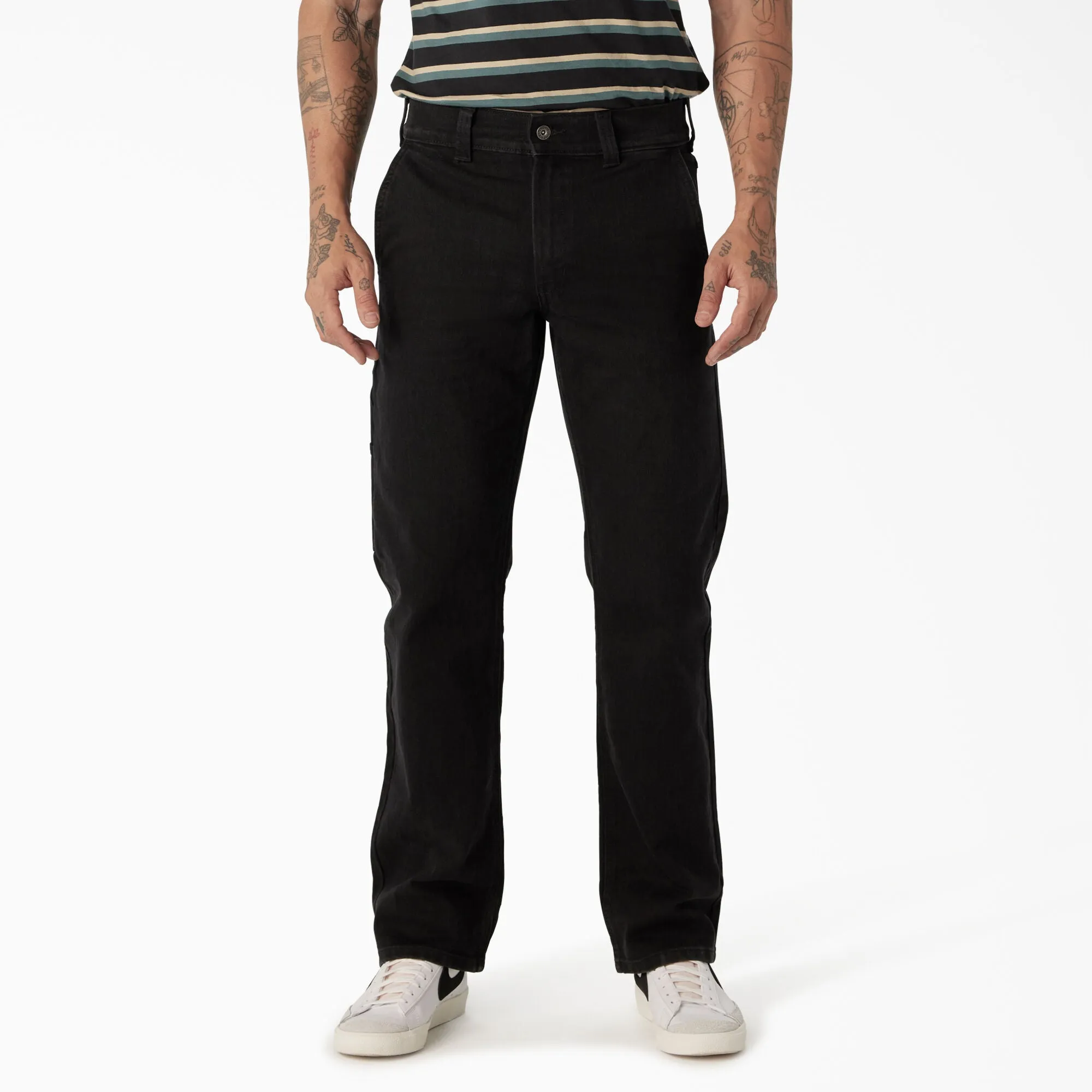 Men's Skateboarding Denim Utility Pant - Black Denim