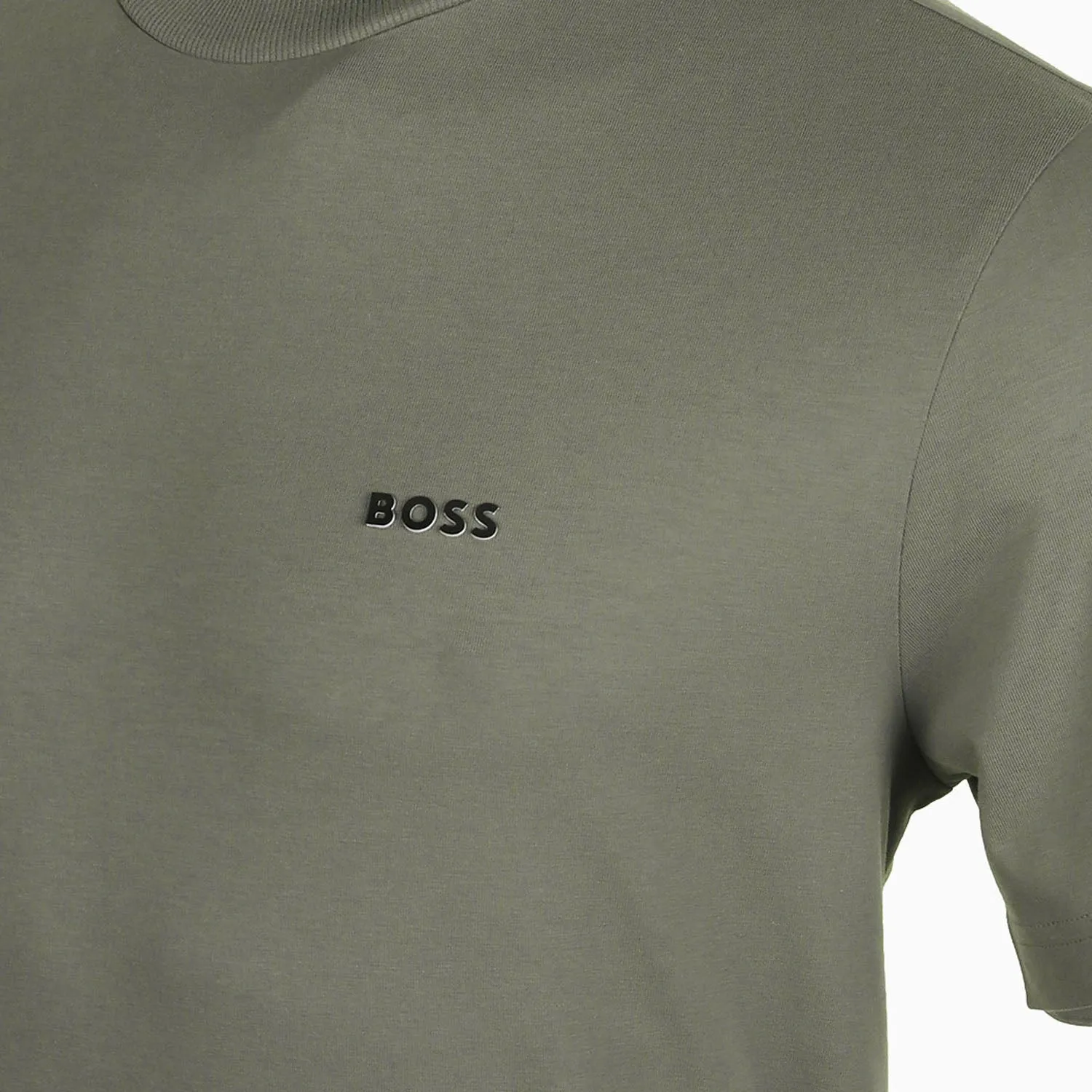 Men's Stretch Cotton Regular Fit T-Shirt With Contrast Logo