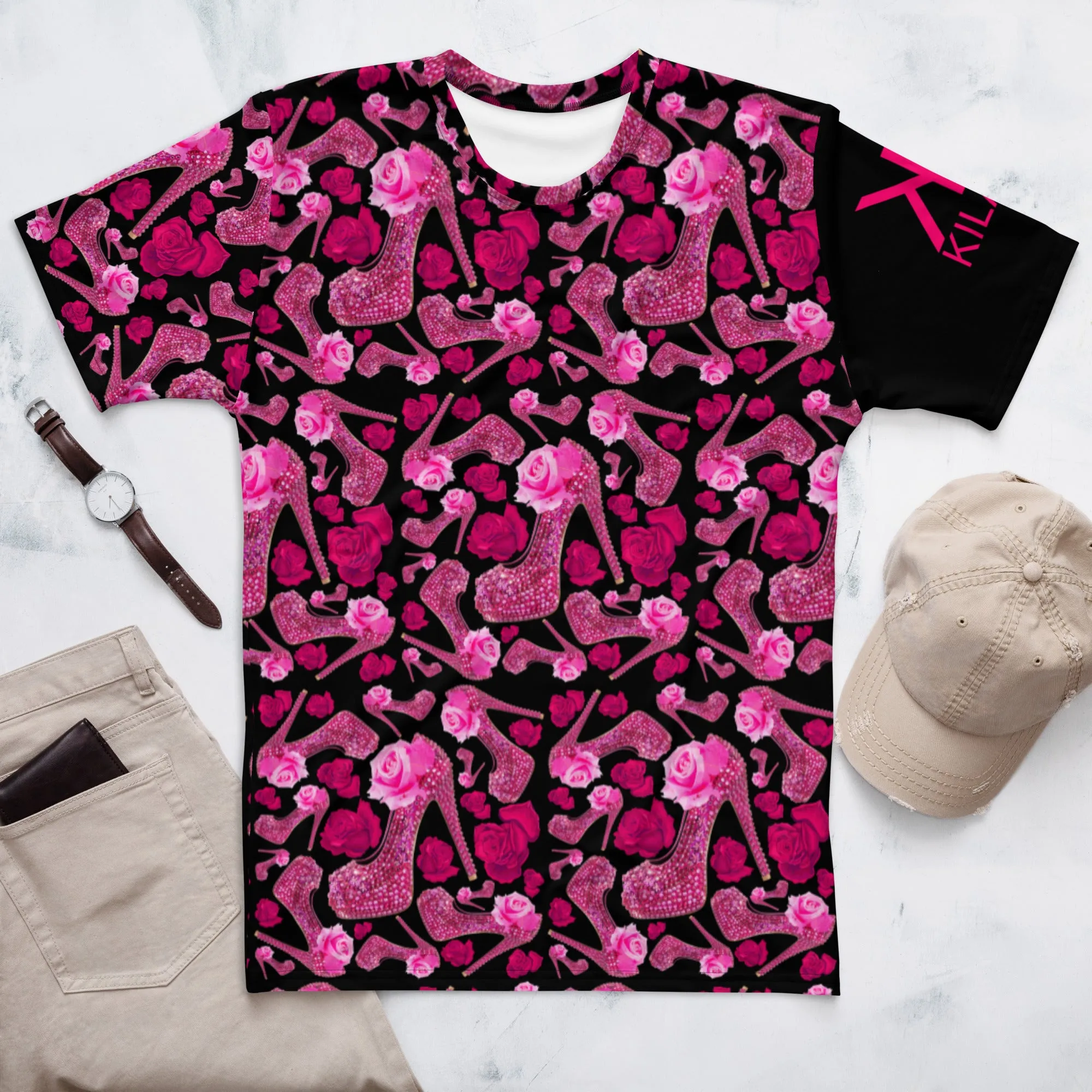 Men's t-shirt 'Pink dreams'