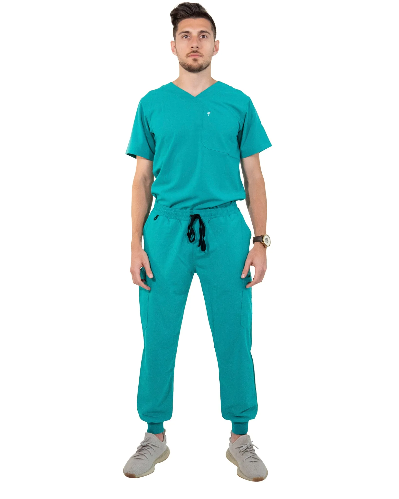 Men's Teal Scrub Top