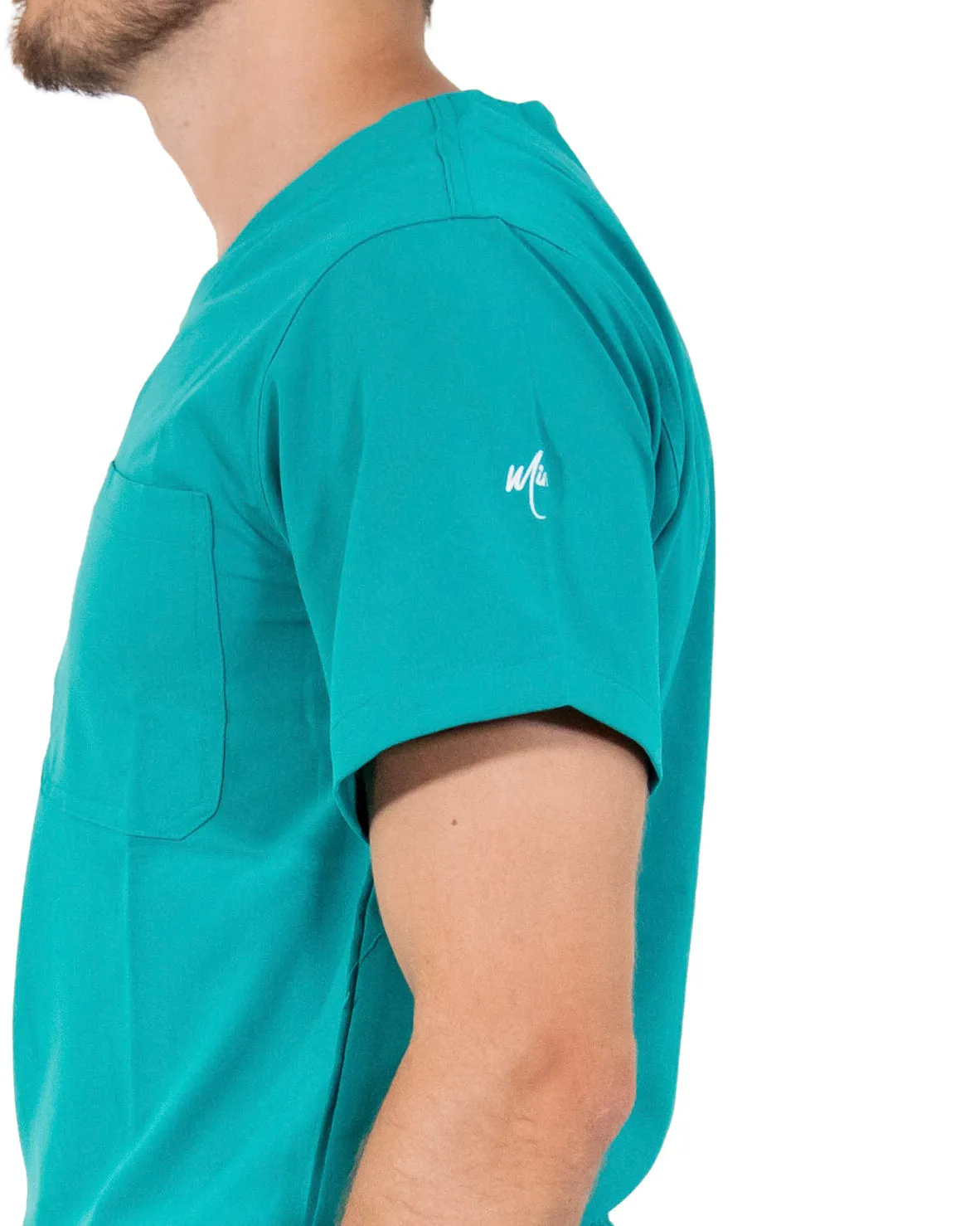 Men's Teal Scrub Top