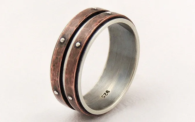 Men's wedding band ring