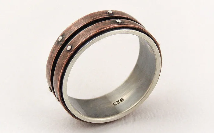 Men's wedding band ring