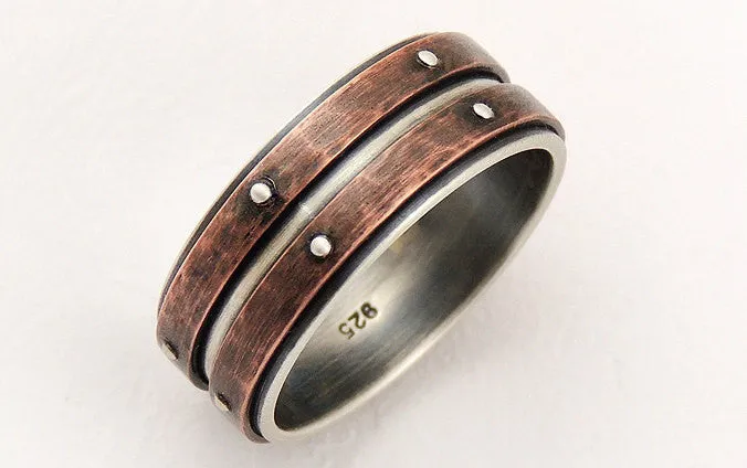 Men's wedding band ring
