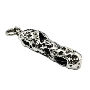 Men's Women's Real Solid 925 Sterling Silver Pendants Meteorite Fashion Jewelry