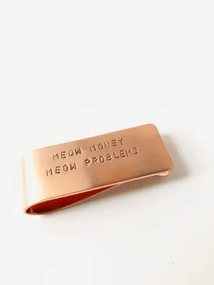 Meow Money Meow Problems Money Clip