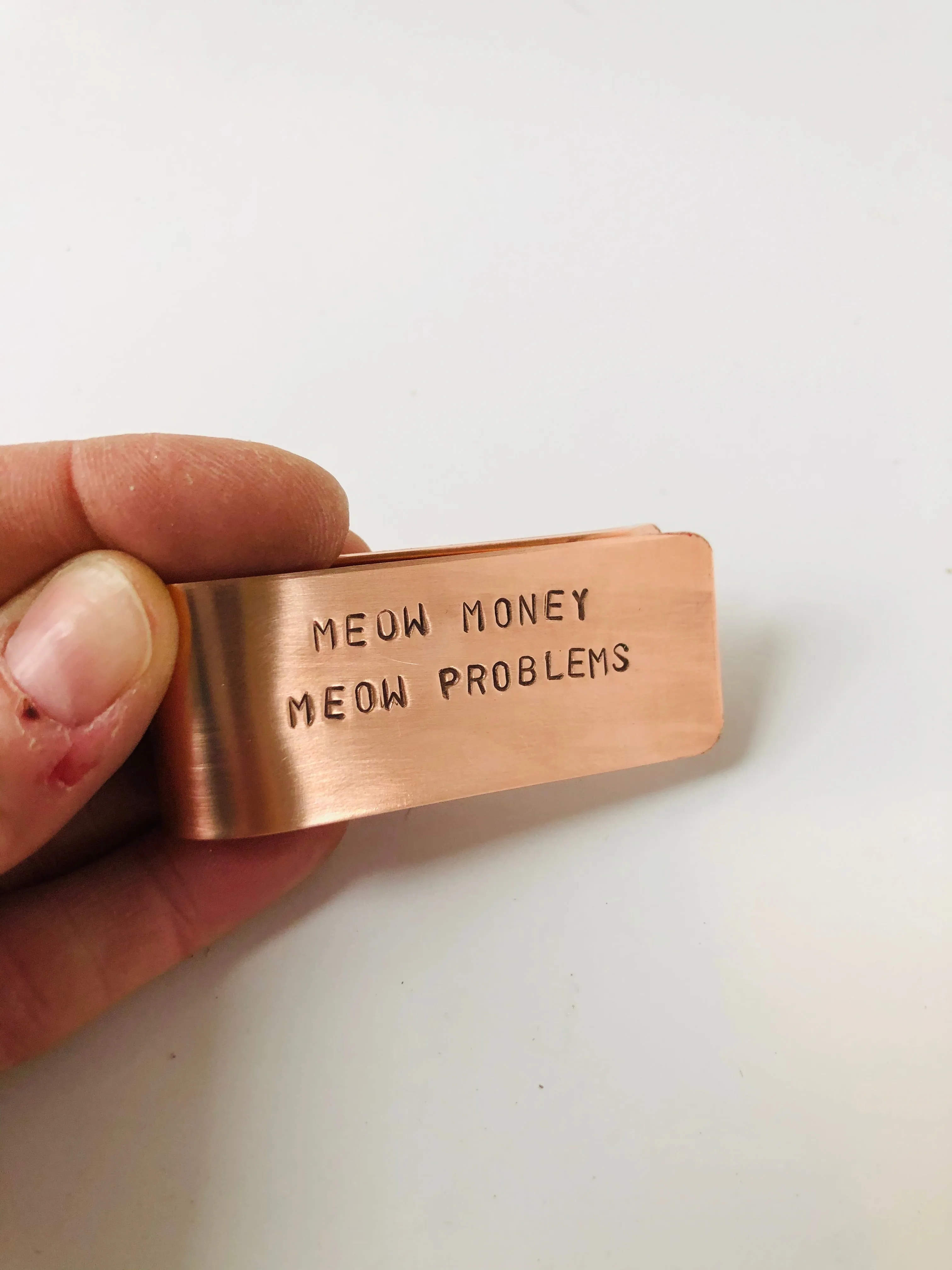 Meow Money Meow Problems Money Clip