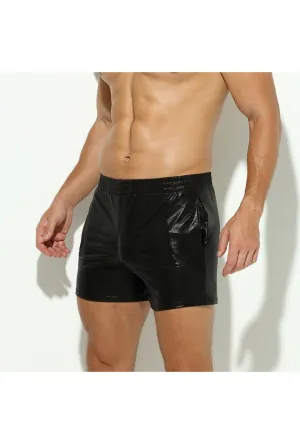 Metallic Black Shorts