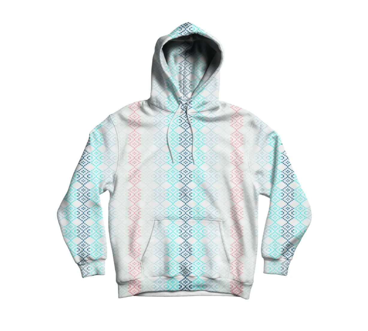Mexican pattern pastel color hoodie
