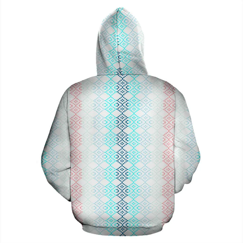 Mexican pattern pastel color hoodie