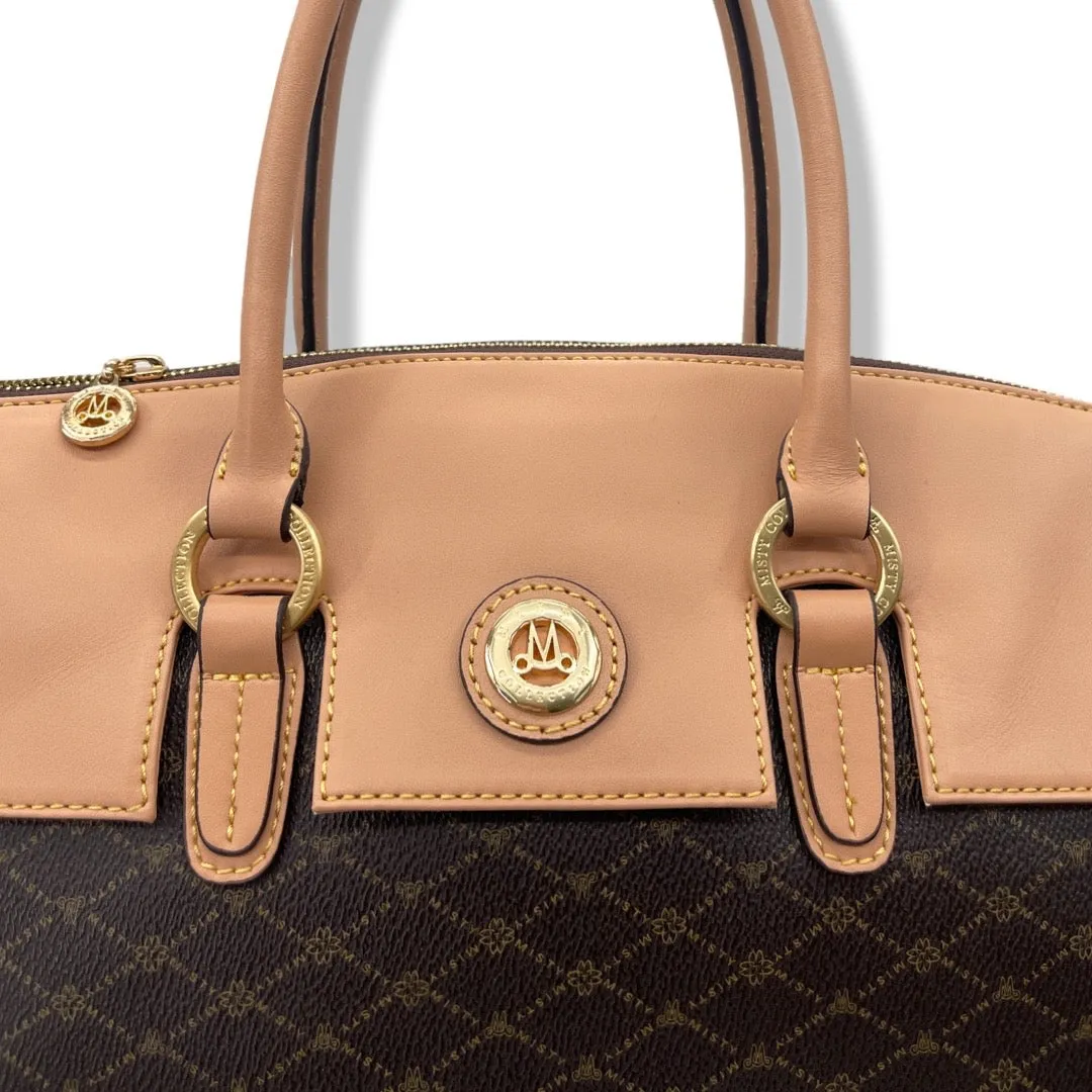 Misty Majestic Merveille Leather Handbag [MT8721-BN]