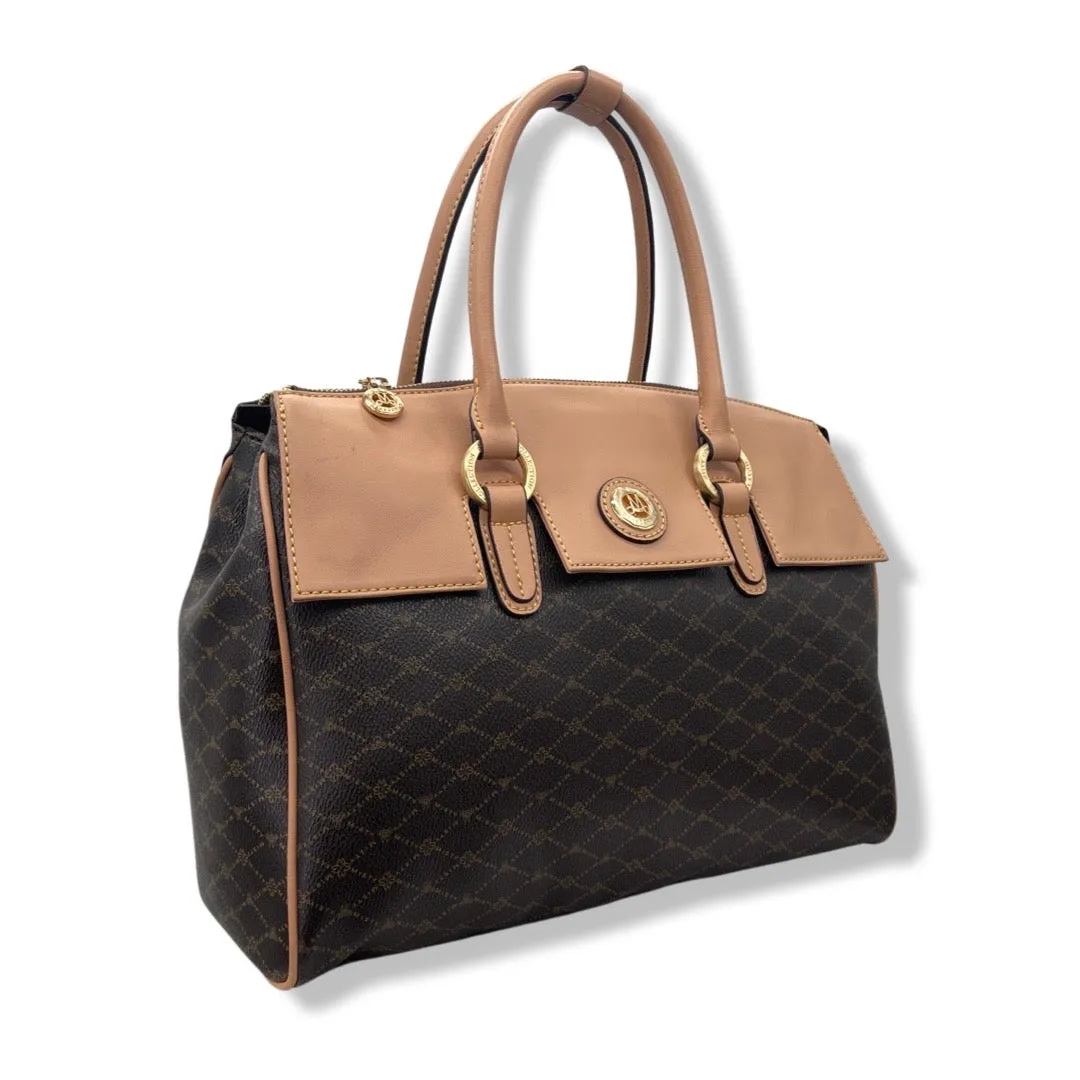 Misty Majestic Merveille Leather Handbag [MT8721-BN]