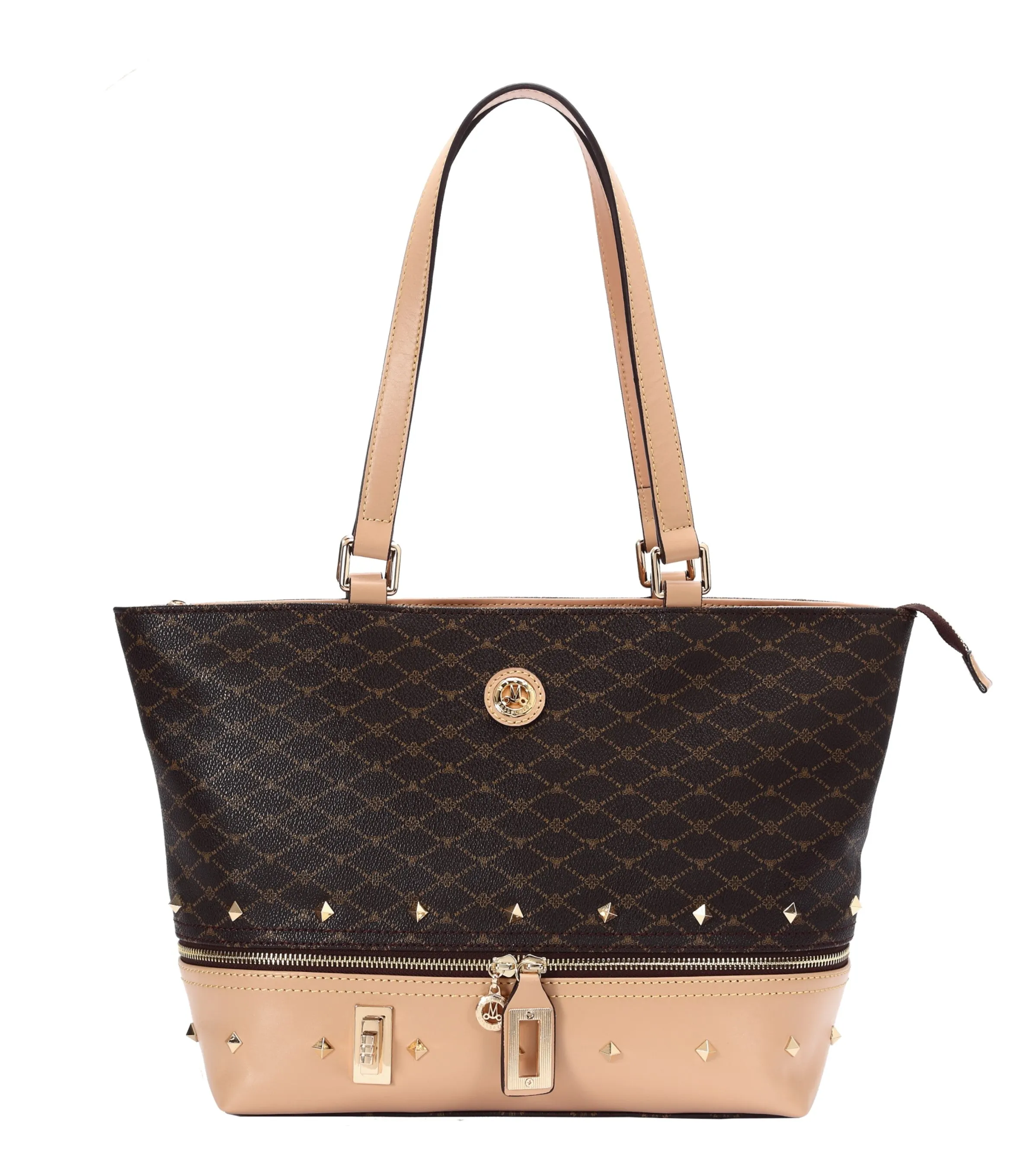 Misty Modern Daisy Leather Tote Bag [MP8299-BN]