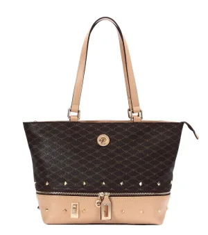 Misty Modern Daisy Leather Tote Bag [MP8299-BN]