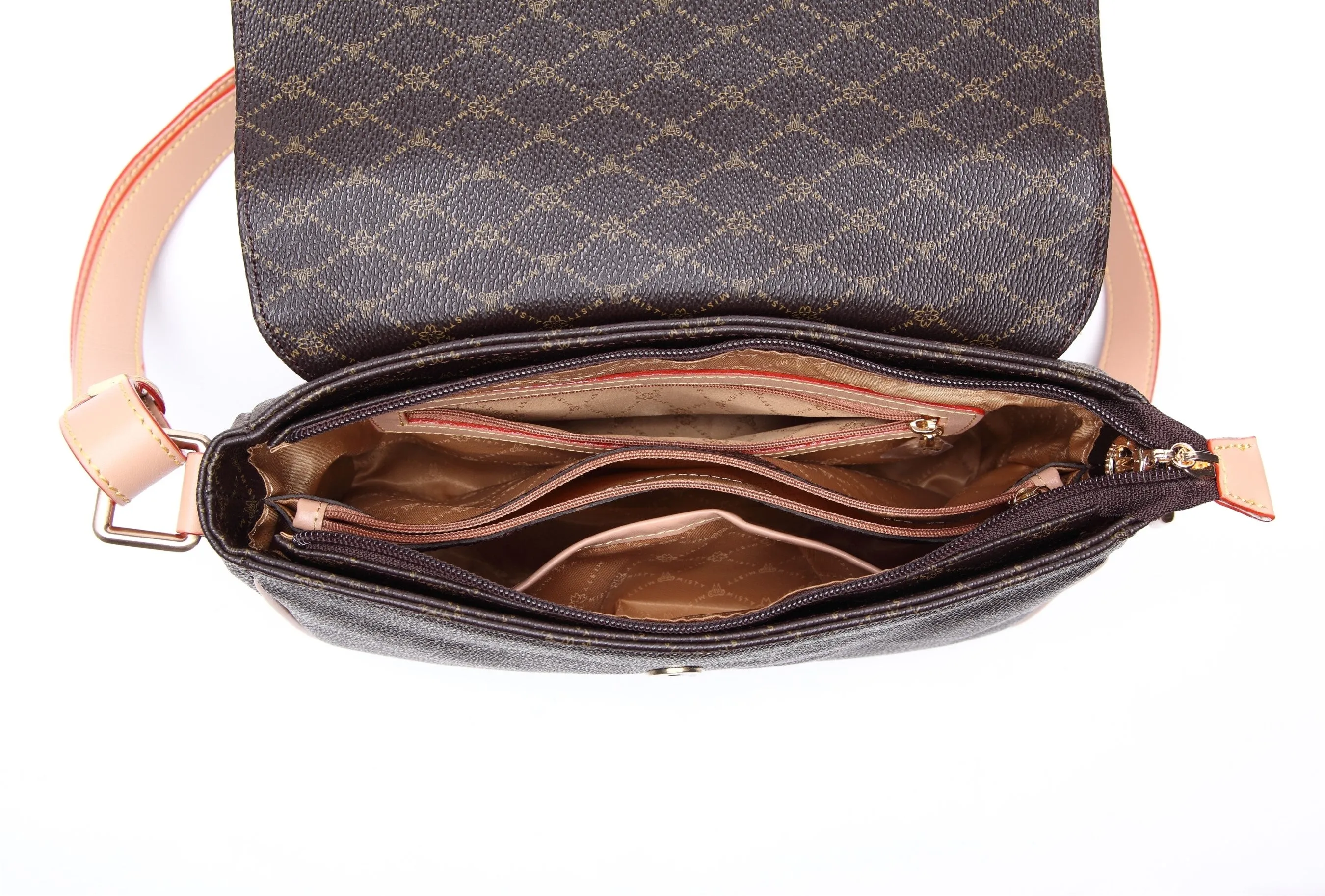 Misty Opulent Oasis Leather Crossbody Bag [MS8782-BN]