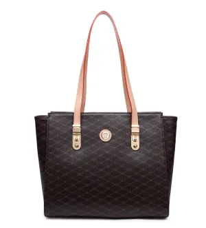Misty Timeless Tresor Leather Tote Bag [MT8772-BN]