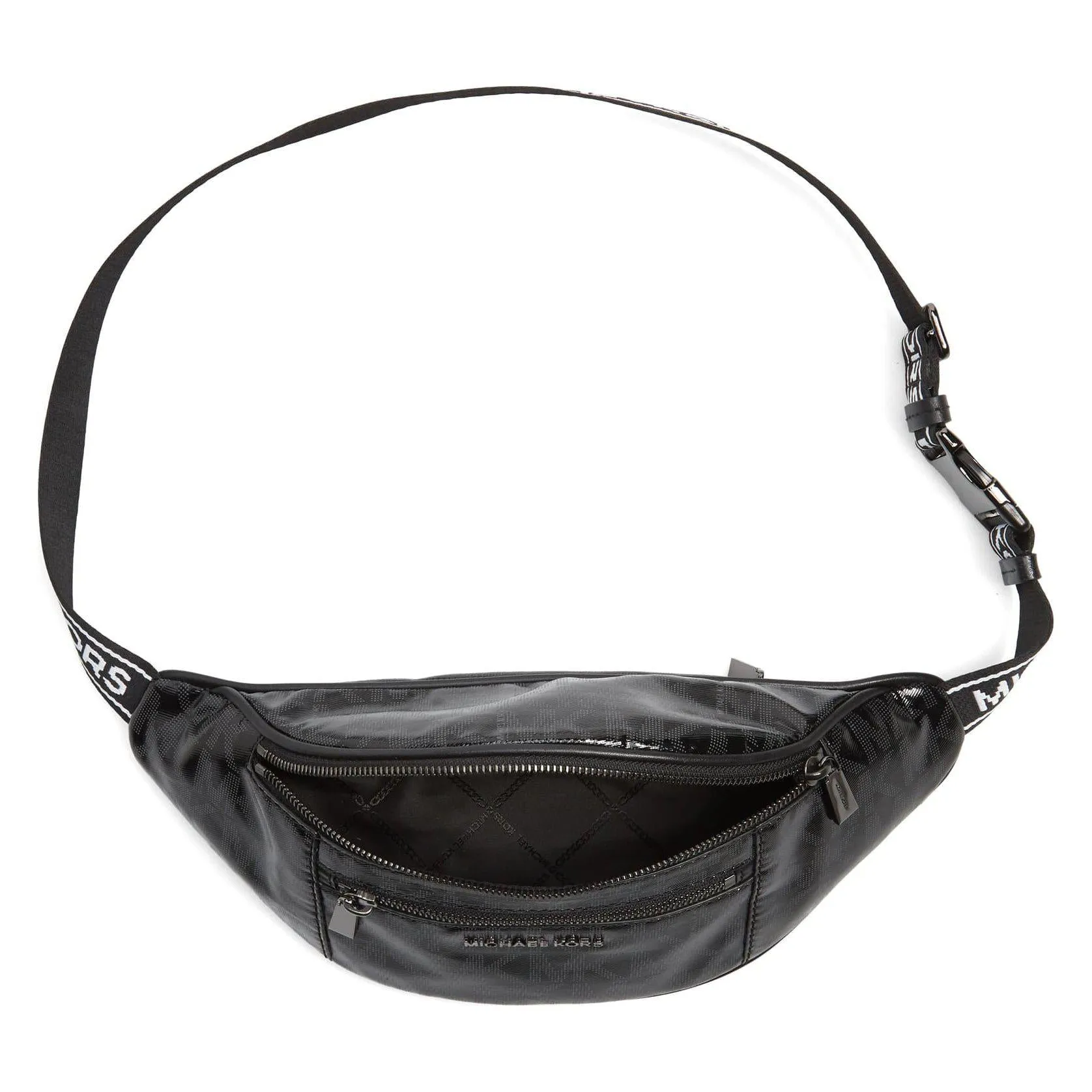 Mott Medium Belt Bag Black Leather Sport