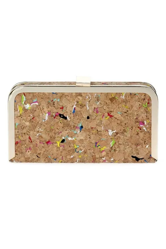 Multi Colored Cork Clutch
