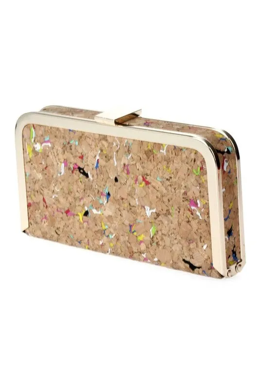 Multi Colored Cork Clutch