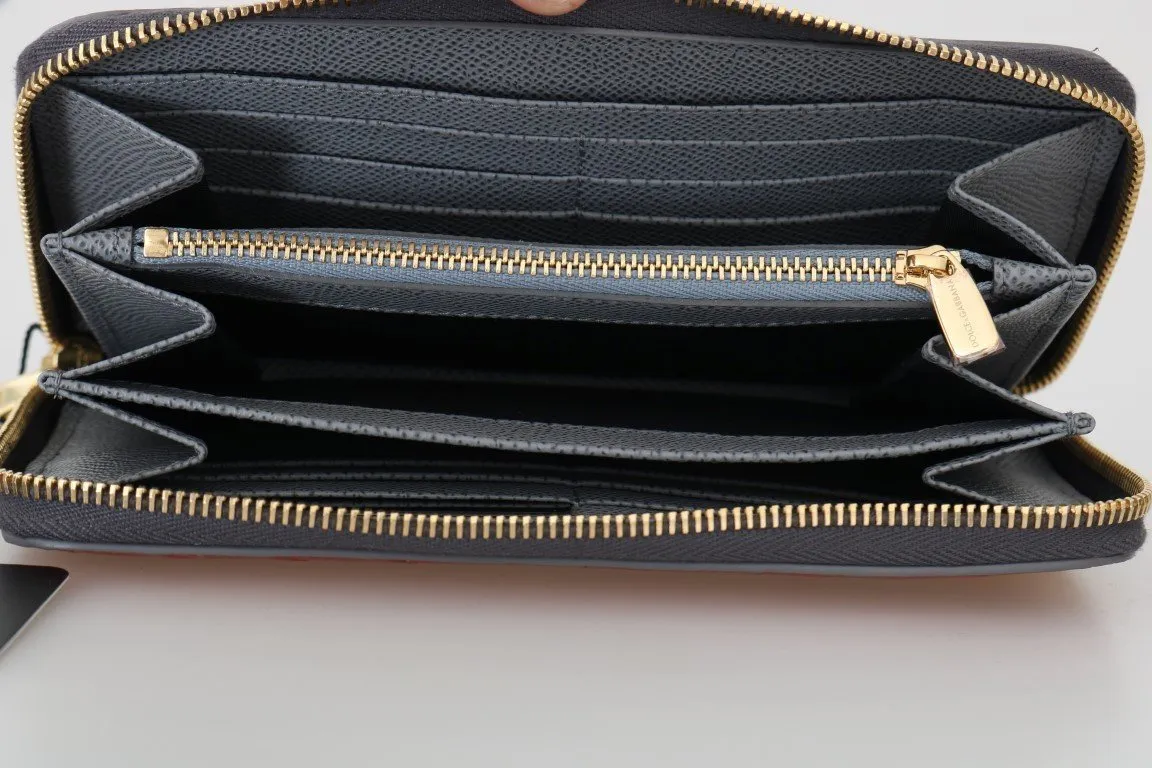 Multicolor Crocodile Leather Continental Wallet