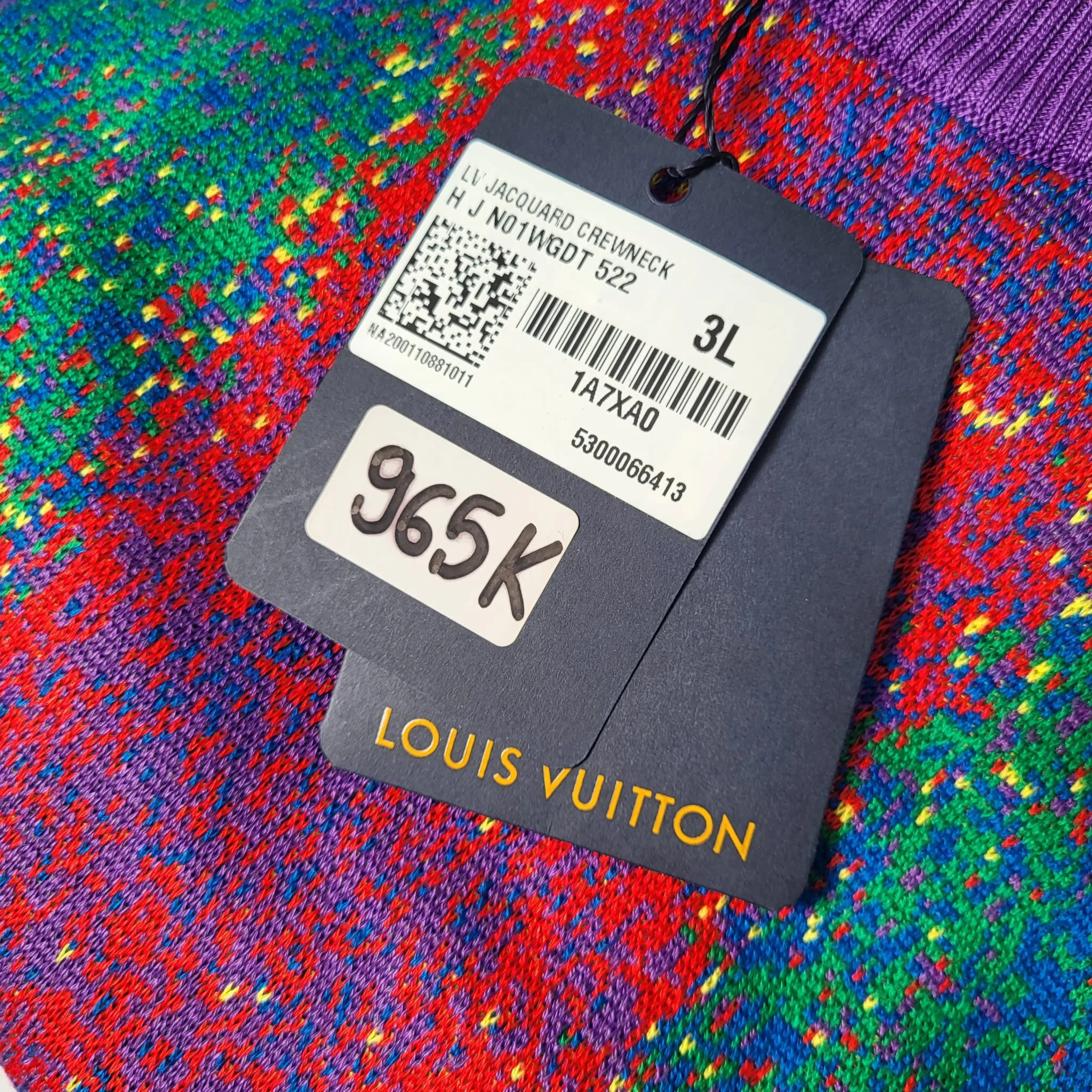 Muticolor LV Jacquard Crewneck