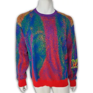 Muticolor LV Jacquard Crewneck