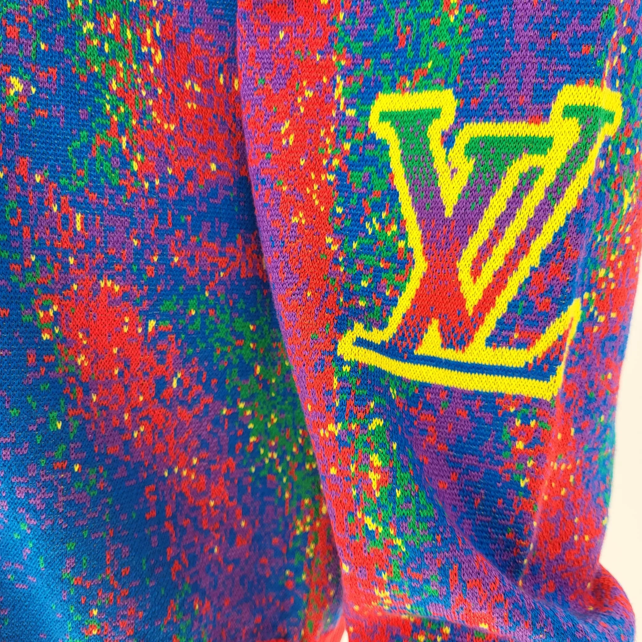 Muticolor LV Jacquard Crewneck
