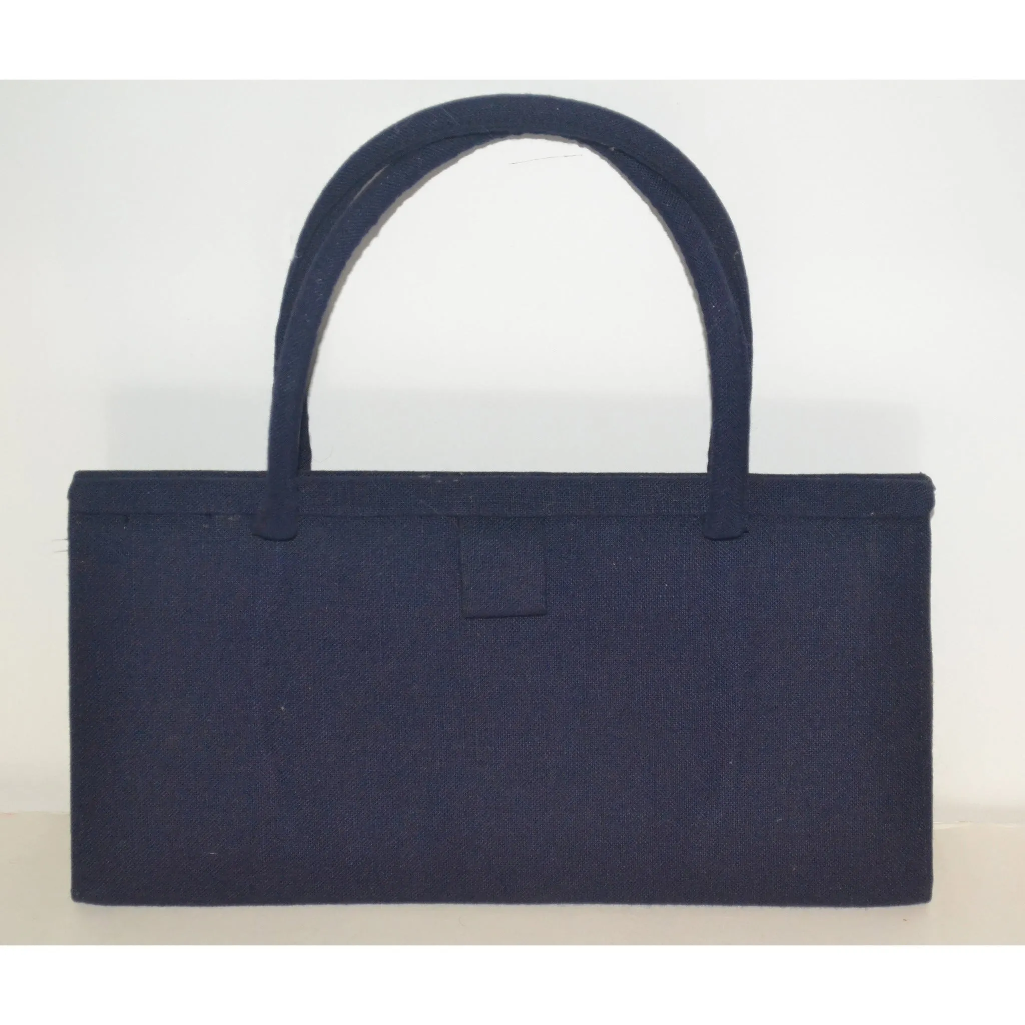 Navy Beaded Purse By Soure'
