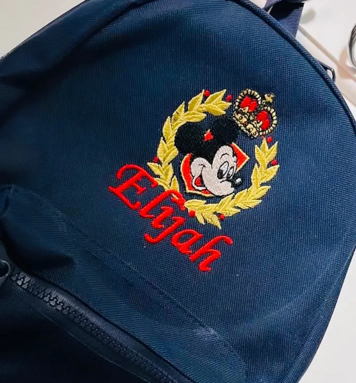 Navy Personalised backpacks