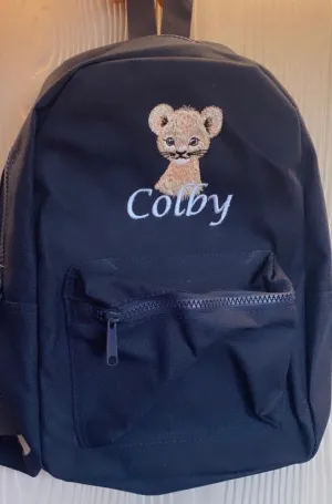 Navy Personalised backpacks