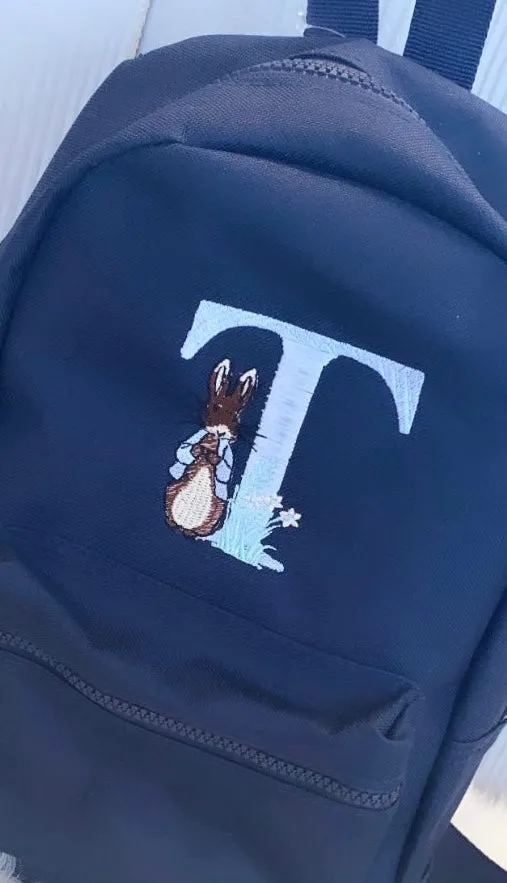 Navy Personalised backpacks