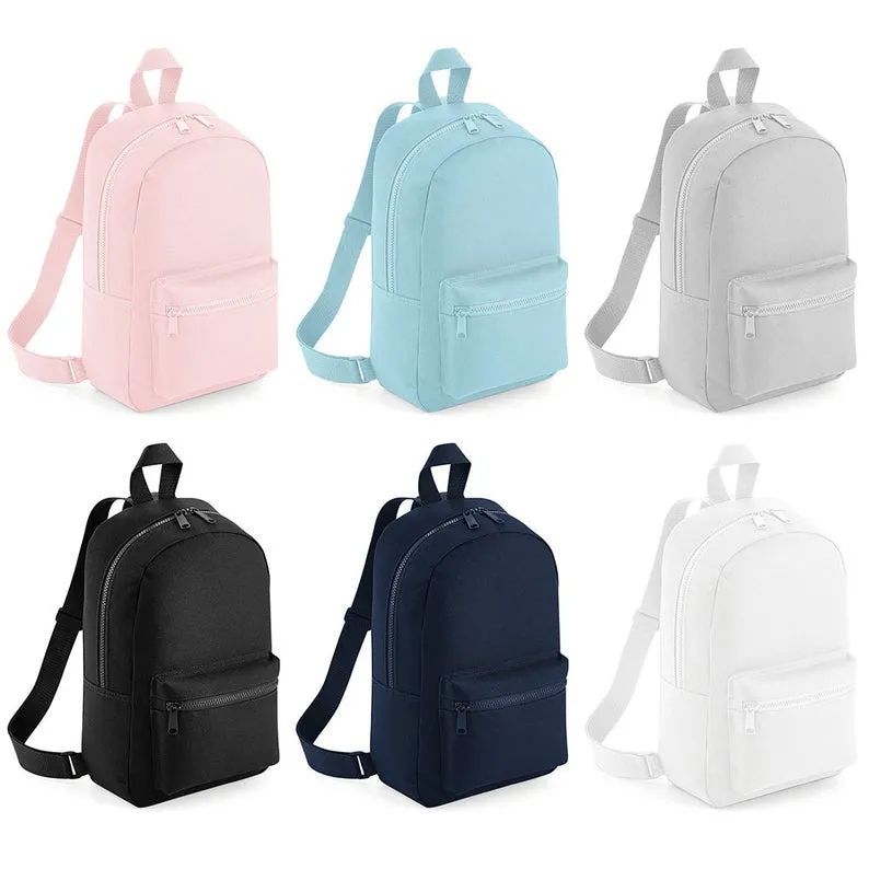 (Navy) Personalised Name Unisex Mini Nursery School Backpack Rucksack Bag