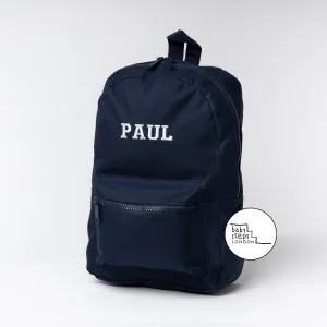 (Navy) Personalised Name Unisex Mini Nursery School Backpack Rucksack Bag