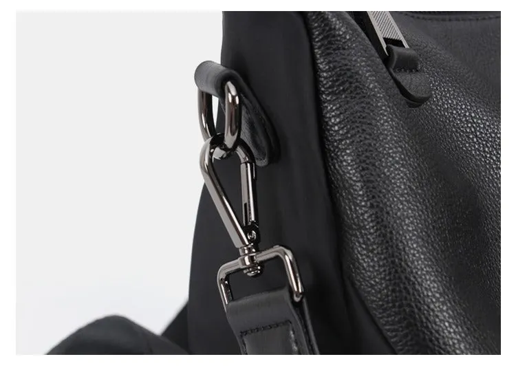 Nylon Rucksack BackpackWomens Convertible Backpack Handbag Black Nylon Backpack
