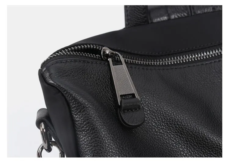 Nylon Rucksack BackpackWomens Convertible Backpack Handbag Black Nylon Backpack