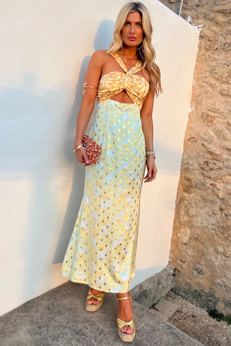 Pastel Ariella Dress with Gold Fleck
