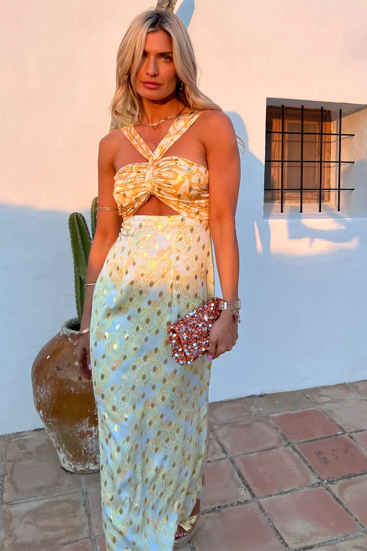 Pastel Ariella Dress with Gold Fleck