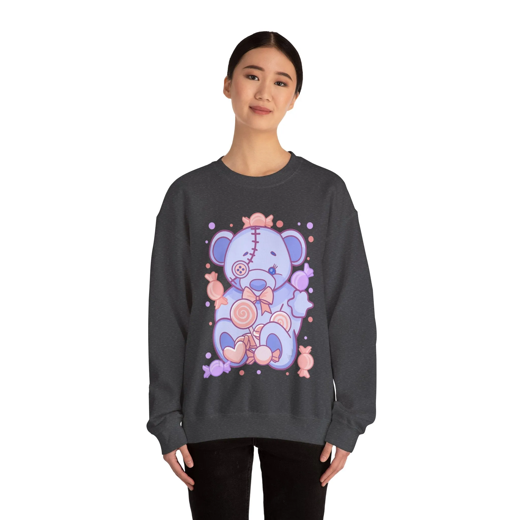 Pastel Baby Blue Teddy Bear Sweatshirt