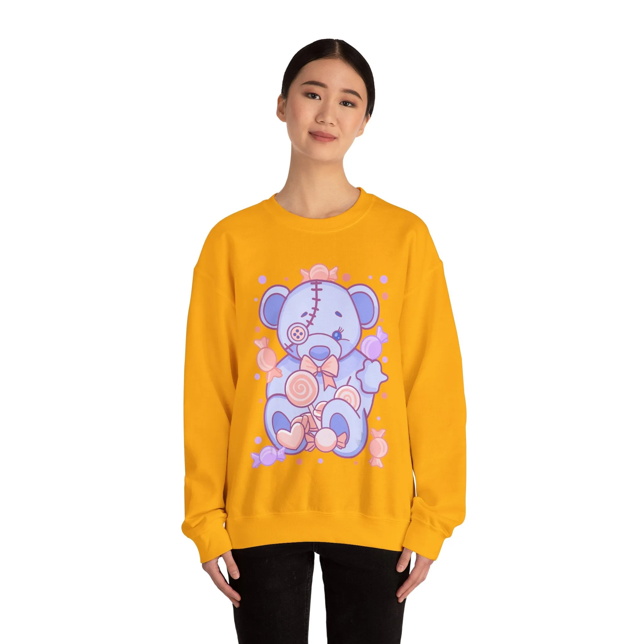 Pastel Baby Blue Teddy Bear Sweatshirt
