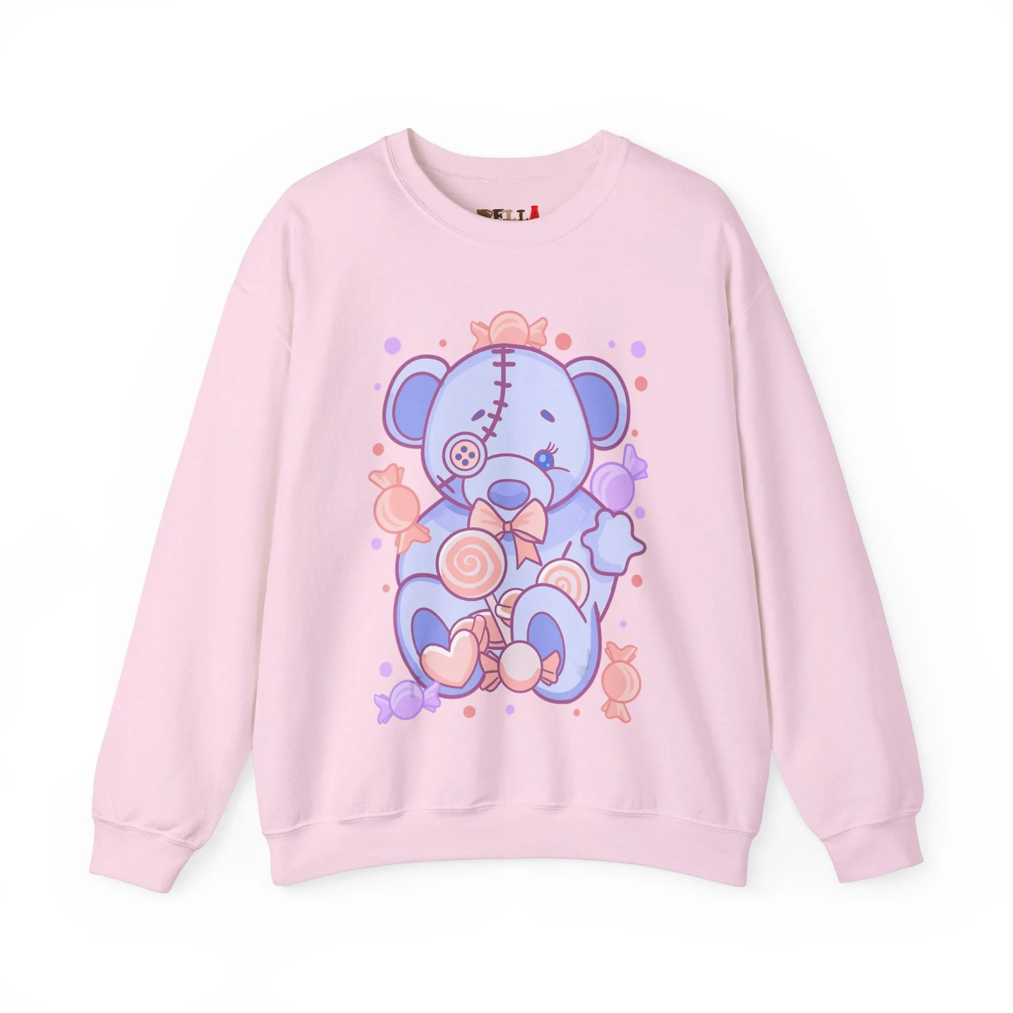 Pastel Baby Blue Teddy Bear Sweatshirt