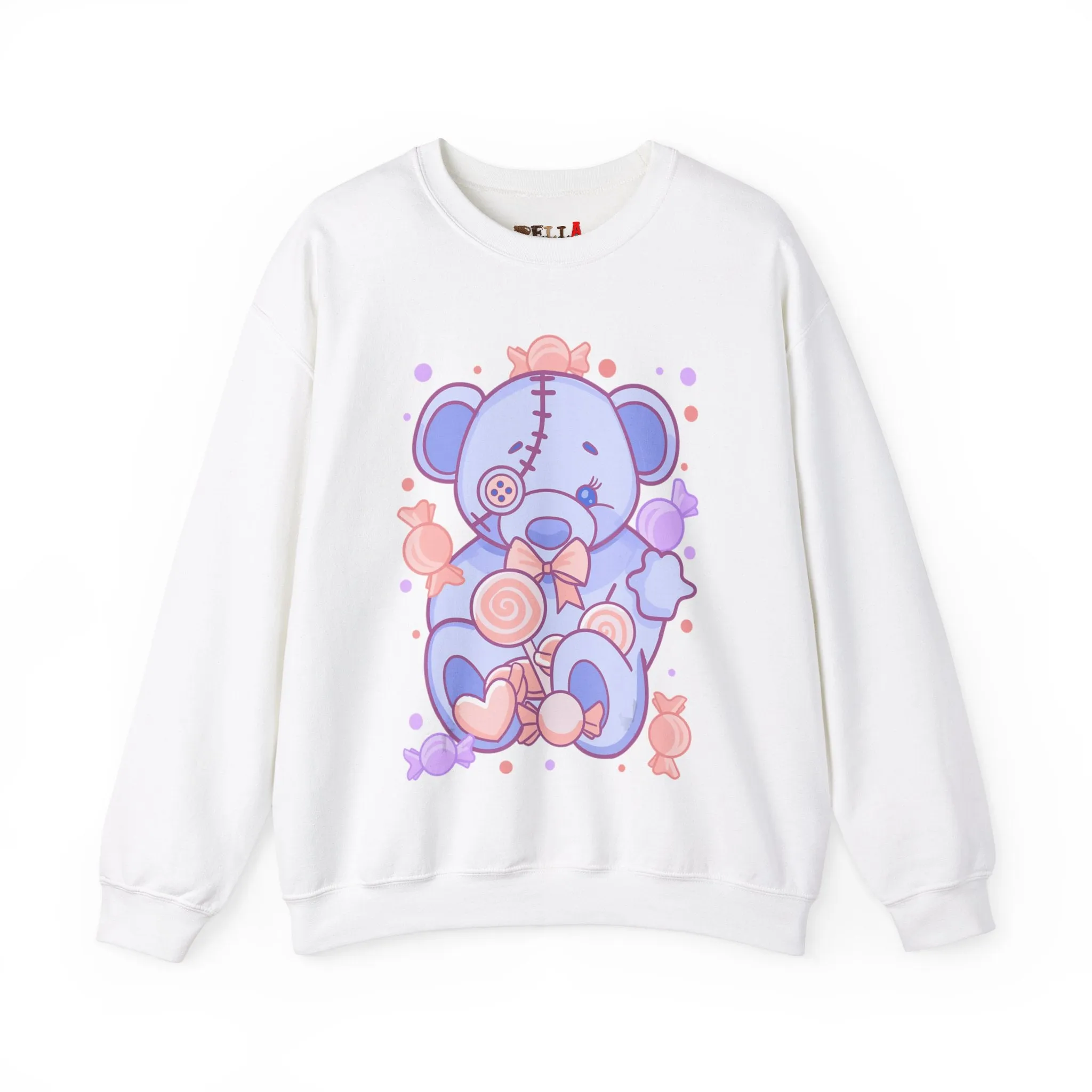 Pastel Baby Blue Teddy Bear Sweatshirt