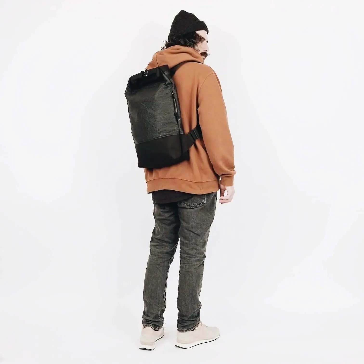 Pinatex Buckle-on vegan backpack by Eve   Adis