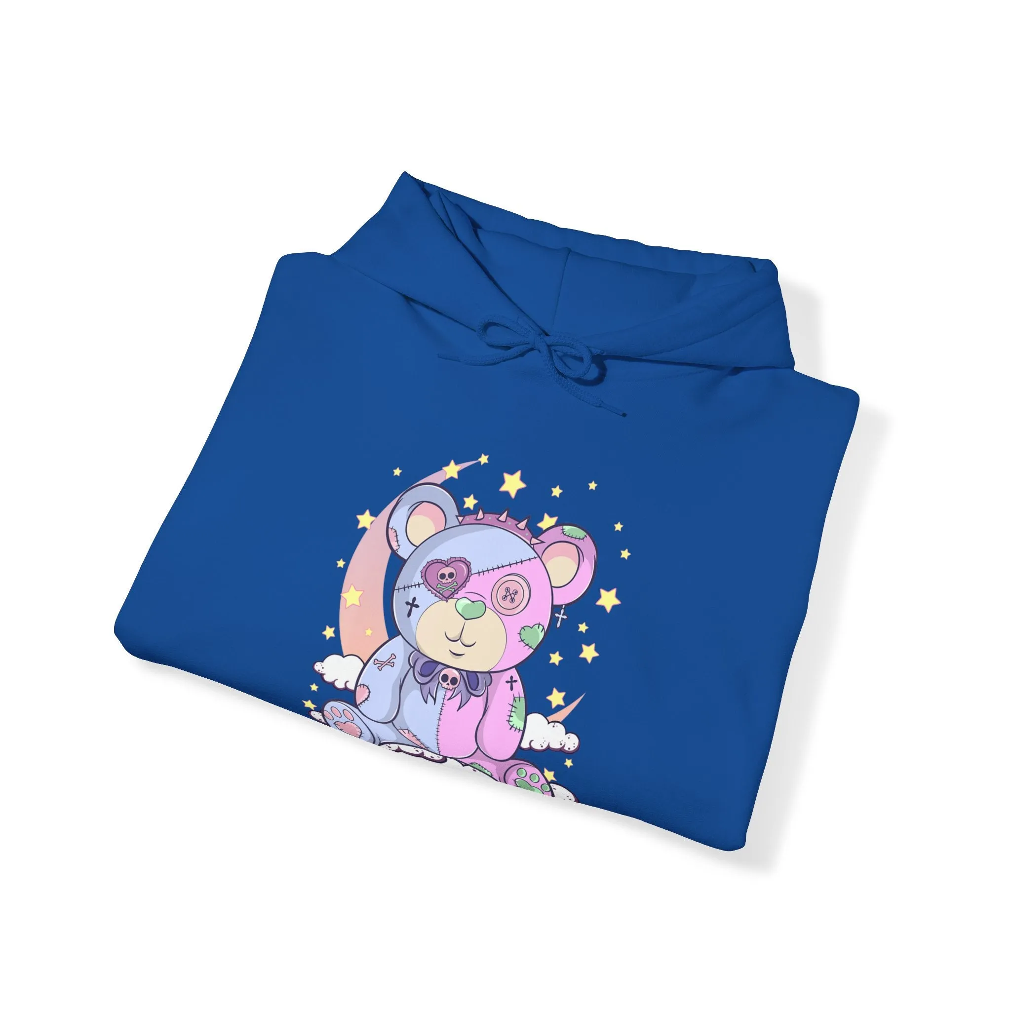 Pink Blue Pastel Teddy Bear Hoodie