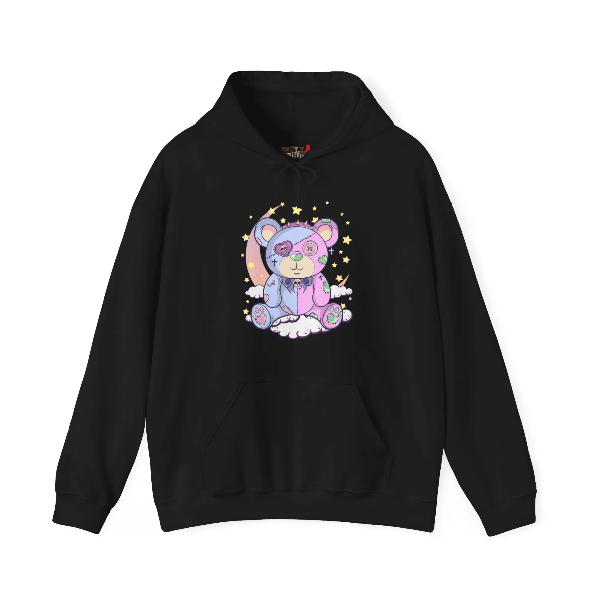 Pink Blue Pastel Teddy Bear Hoodie