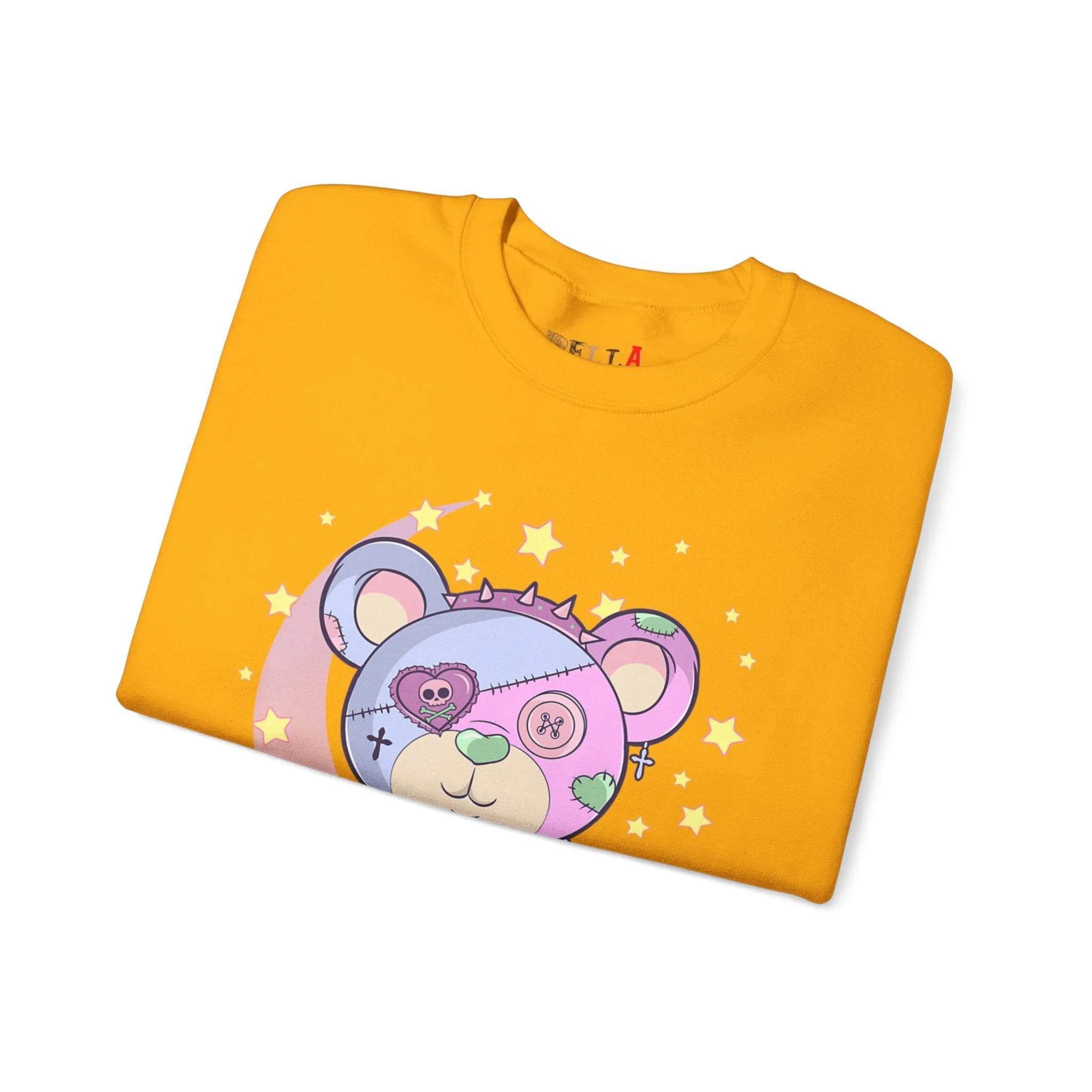 Pink Blue Pastel Teddy Bear Sweatshirt