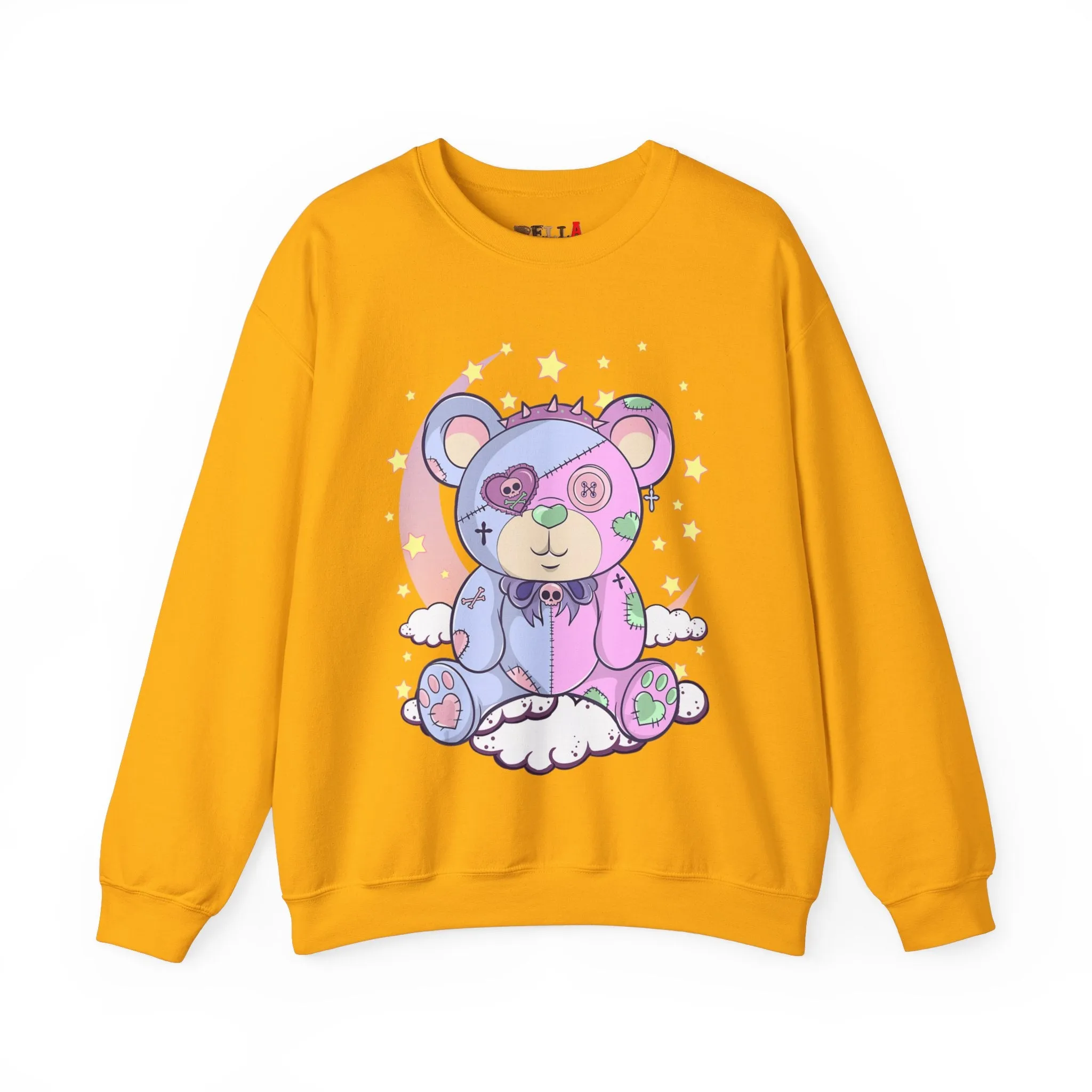 Pink Blue Pastel Teddy Bear Sweatshirt