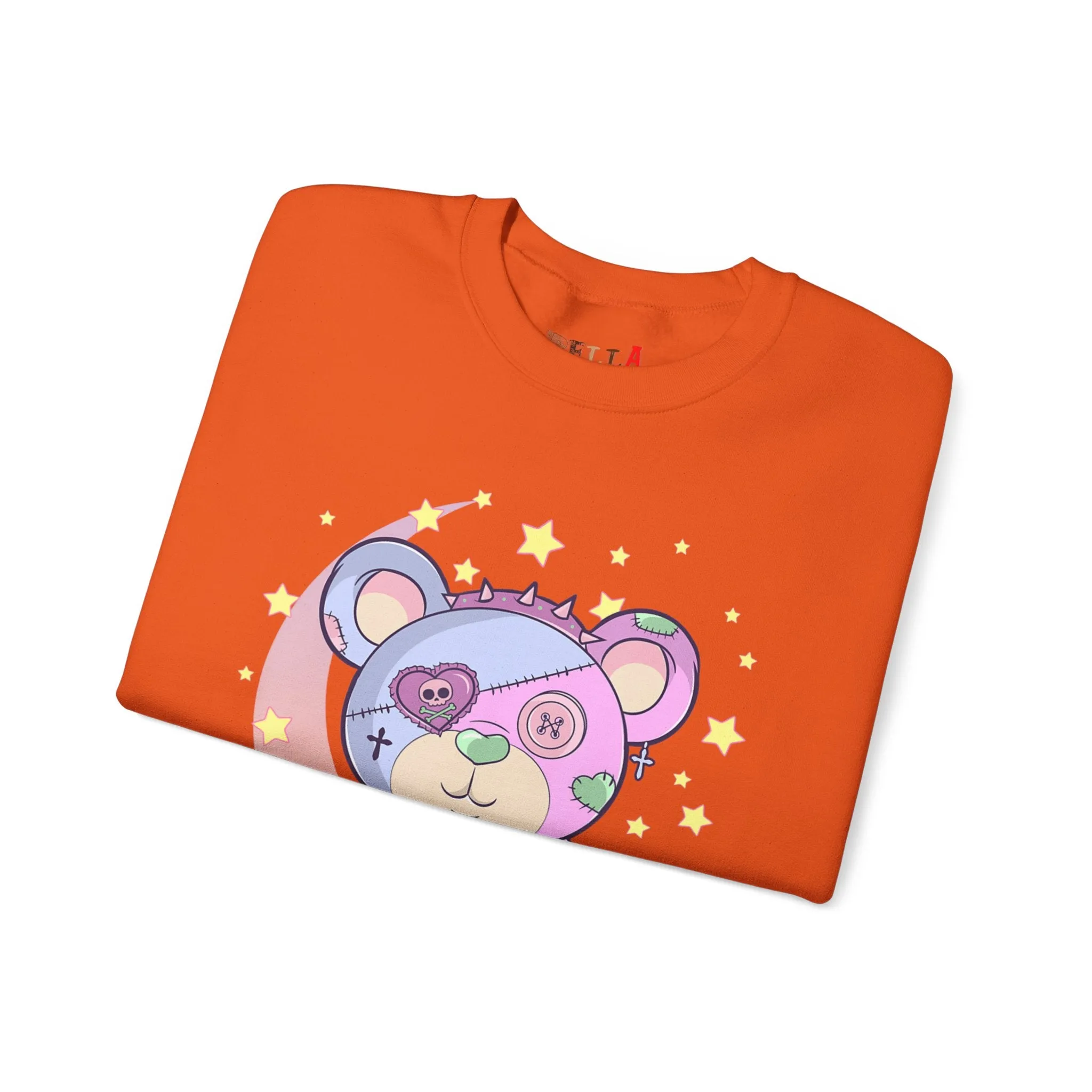 Pink Blue Pastel Teddy Bear Sweatshirt